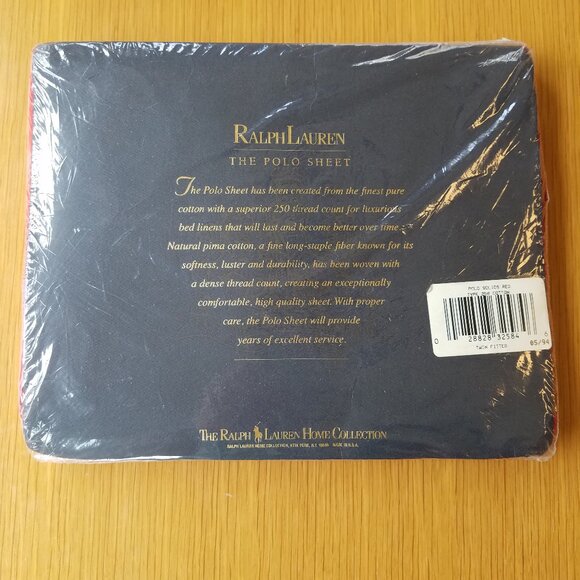 NoS Twin Sheets Set Ralph Lauren The Polo Sheet Red - Picture 3 of 12